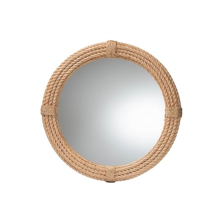 Bali & Pari Manila Bohemian Woven Rope Accent Wall Mirror 246-13748-ZORO
